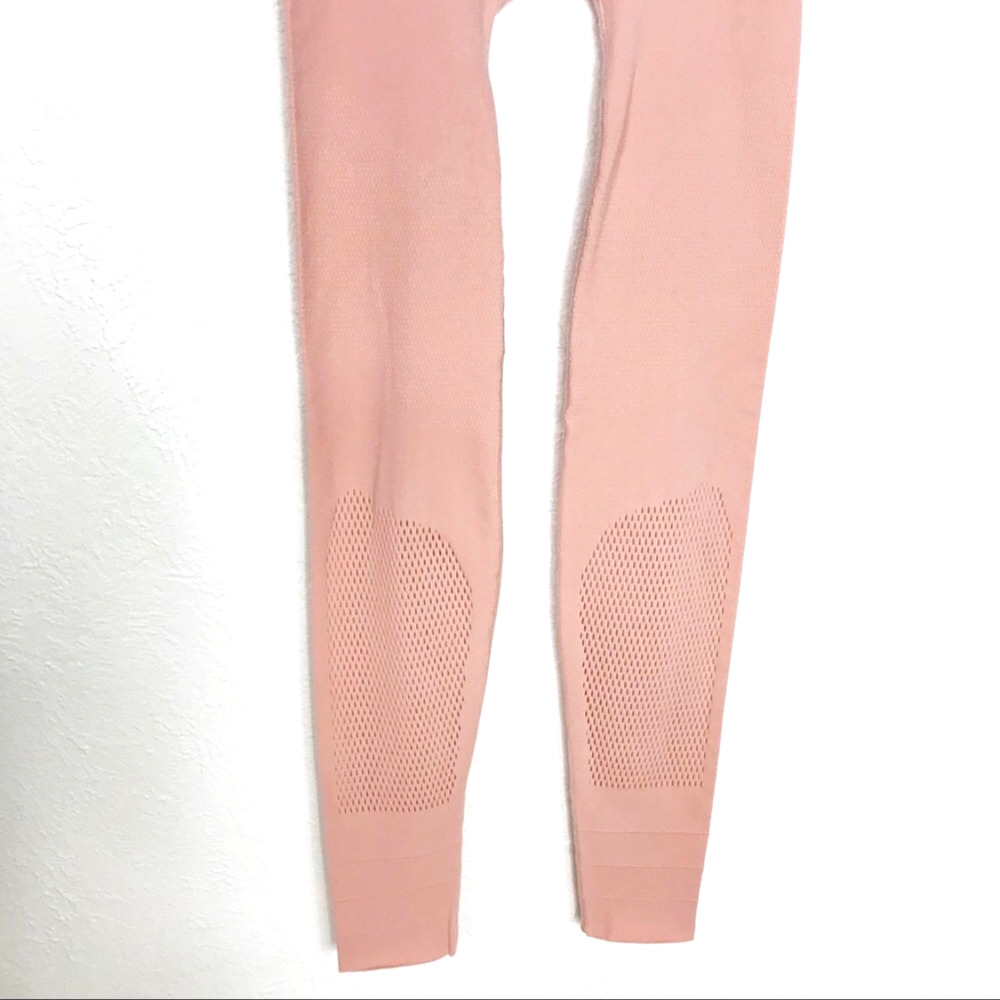 Free People High Waisted Sculpt Mesh Legging Pink Medium - Picture 5 of 7